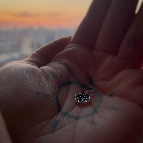 Pendant for earrings Sun