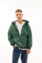 Green zip-hoodie