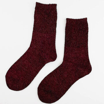 Шкарпетки Warm кольору бордовий меланж