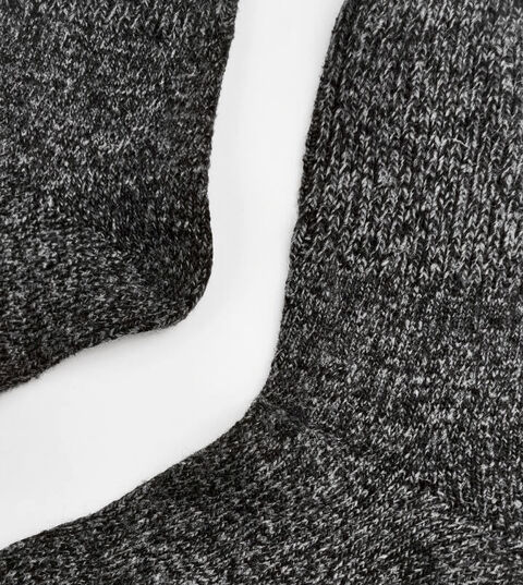 Socks Warm in Dark Gray Melange Color