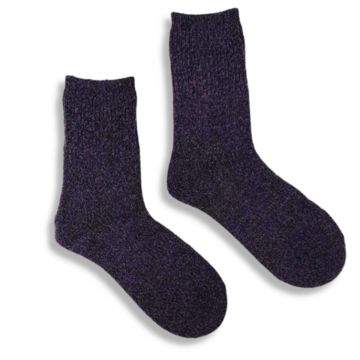 Socks Warm color purple melange