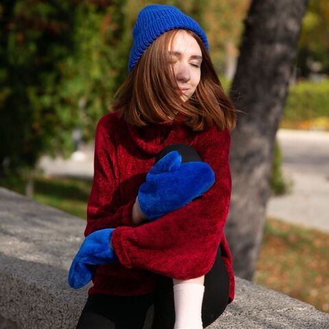 Рукавички індіго