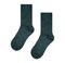 Зелені шкарпетки з вовни та люрексу