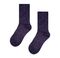 Purple wool and lurex socks