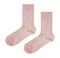 Light pink wool and lurex socks
