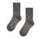 Gray wool and lurex socks
