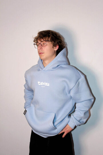 Warm Blue hoodie Sativa x SKLO Microfiber