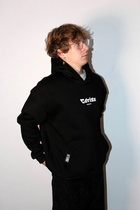 Warm Black hoodie Sativa x SKLO Microfiber