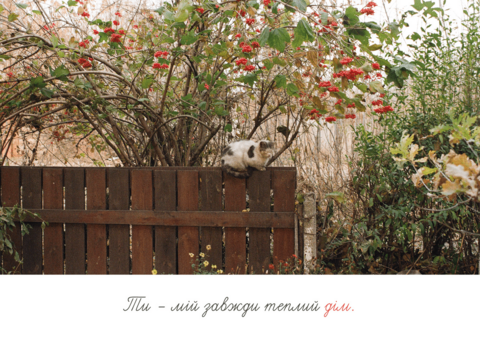 Postcard You are my always warm home