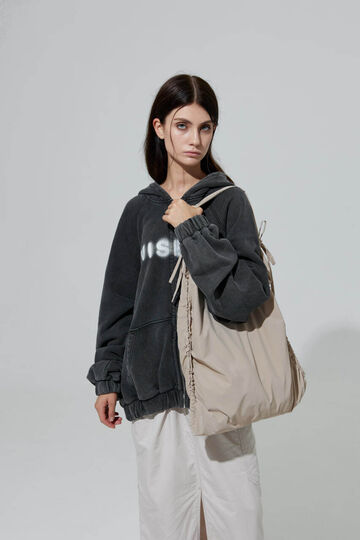 Бежева сумка Fold bag