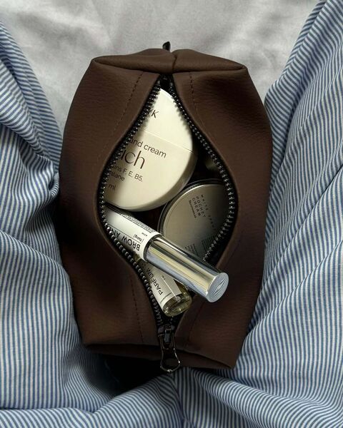 Brown Cosmetic bag