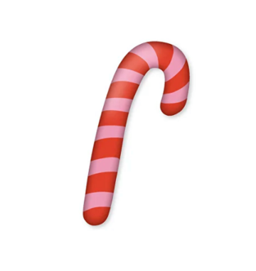 Volumetric sticker Christmas lollipop