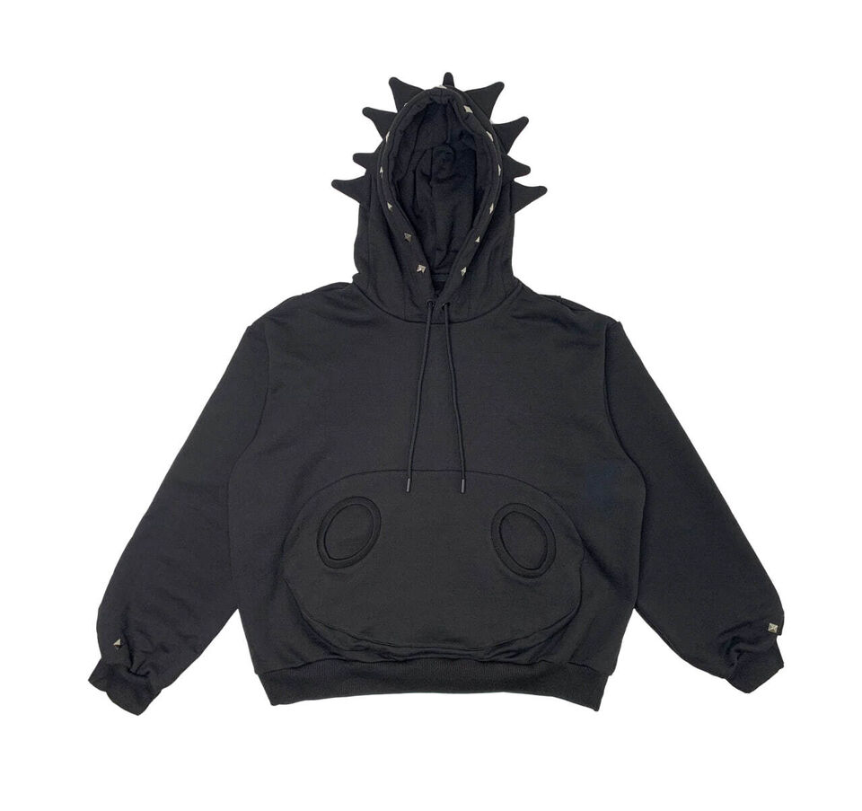 Hoodie with spikes sales