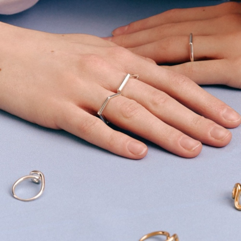 Каблучка Шестикутник