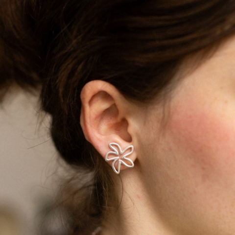 Earrings Flowers (larger)