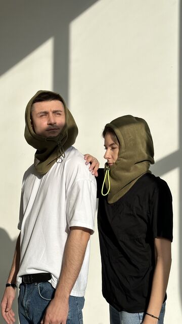 Fleece bonnet Khaki