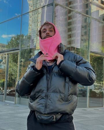Fleece bonnet Pink neon