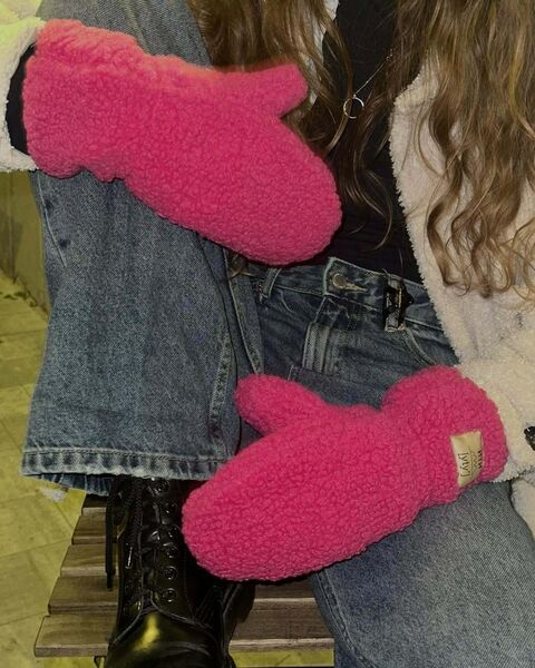 Pink Gloves "Teddy"