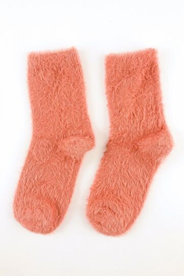 Art Fur Socks Set "Beige/ Salmon"