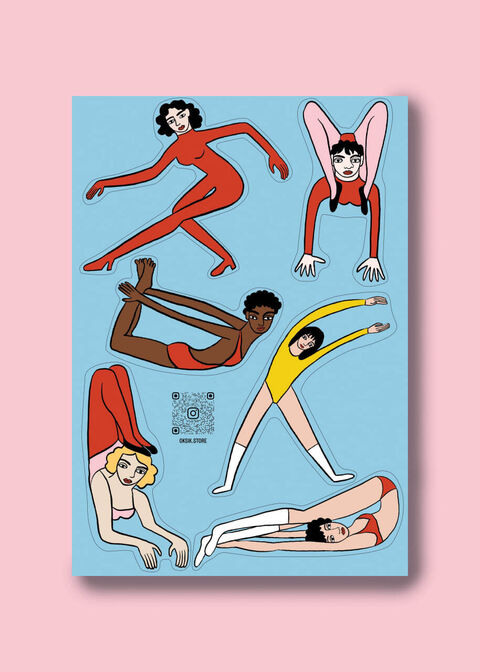 Set of colored stickers №15