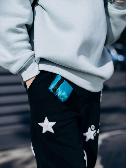 Шопер з перероблених пластикових пляшок cosmic blue