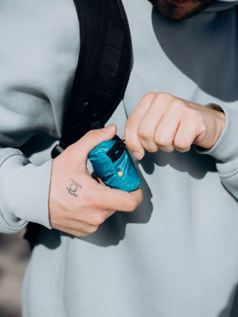 Шопер з перероблених пластикових пляшок cosmic blue