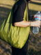 Shopper made of recycled plastic bottles oliva