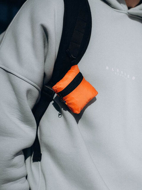 Шопер з перероблених пластикових пляшок orange