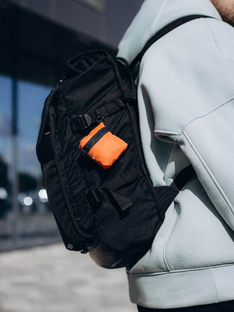 Шопер з перероблених пластикових пляшок orange