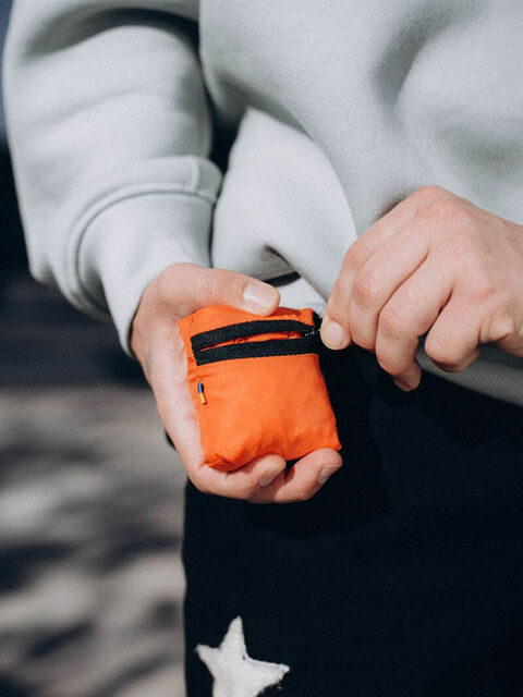 Шопер з перероблених пластикових пляшок orange