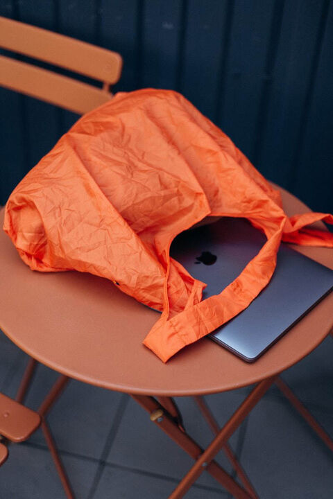 Шопер з перероблених пластикових пляшок orange