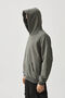 Gray hoodie with a boiled effect