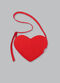 Червона сумка Heart Bag