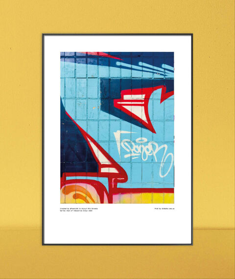 Poster Out of industrial Grey 12