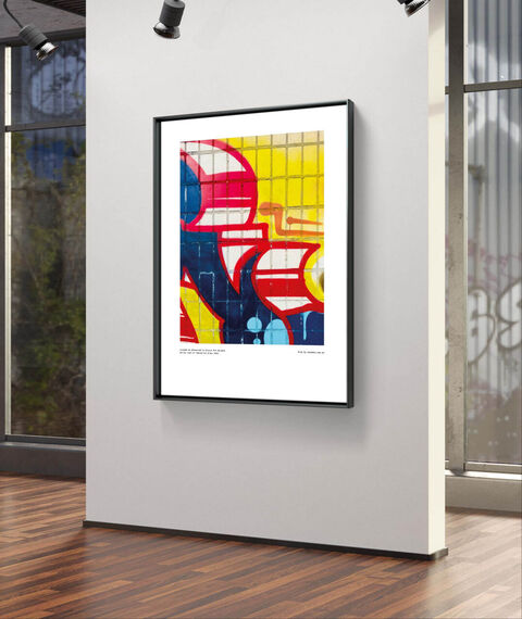 Poster Out of industrial Grey 14