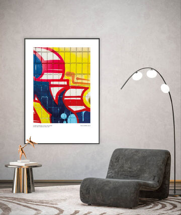 Poster Out of industrial Grey 14