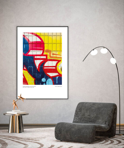 Poster Out of industrial Grey 14