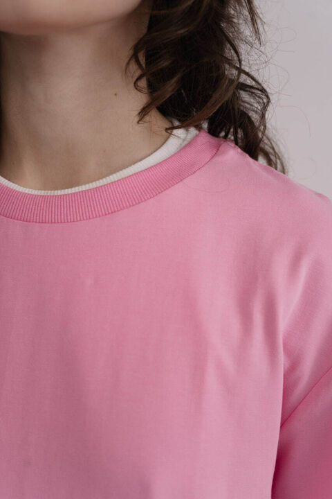 Pink basic T-shirt