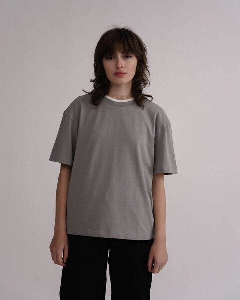 Gray basic T-shirt