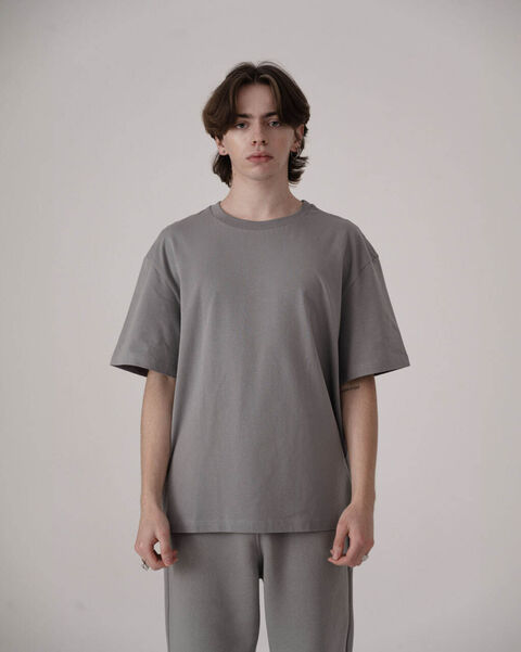 Gray basic T-shirt