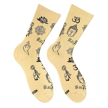 Buddha Tattoo Socks