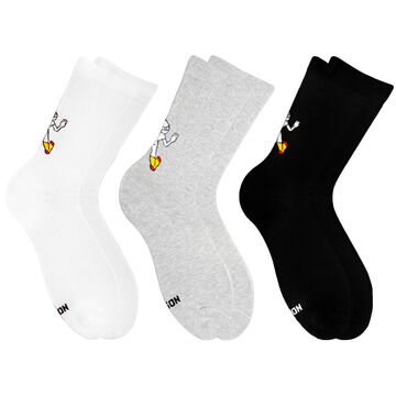 Logo socks are black