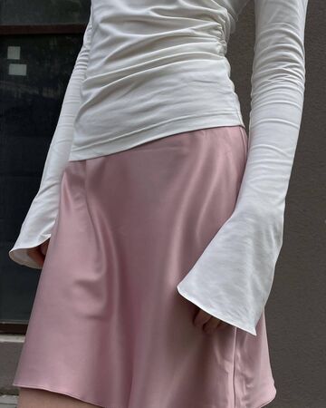 Спідниця сатинова міні Ash Pink