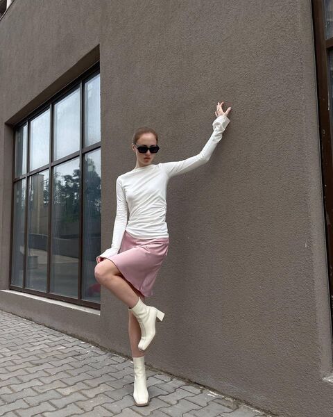 Спідниця сатинова міні Ash Pink