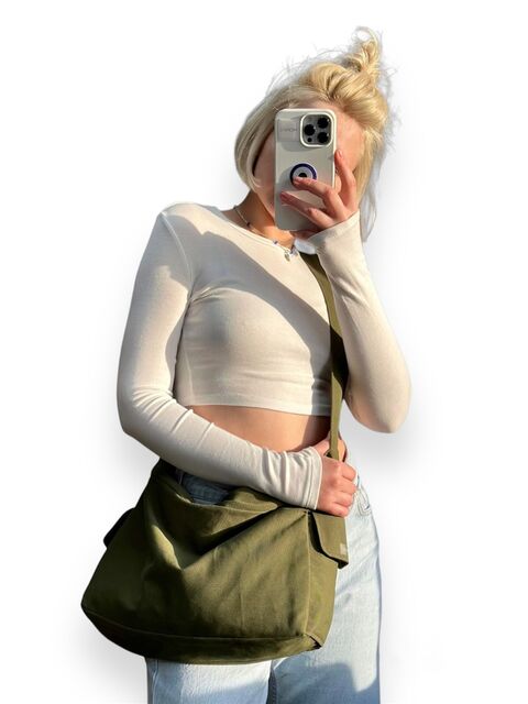 Шопер "Fluffy bag regular" khaki