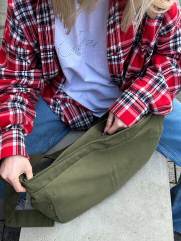 Fluffy bag regular khaki