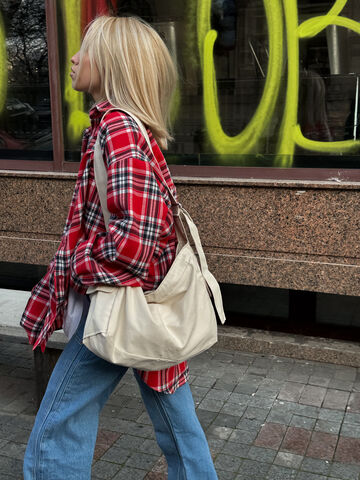 Fluffy bag regular milkyway