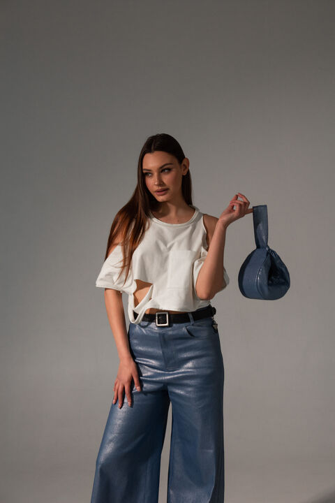 Milk jersey top