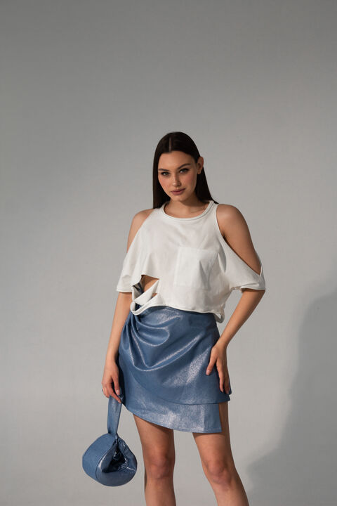 Milk jersey top
