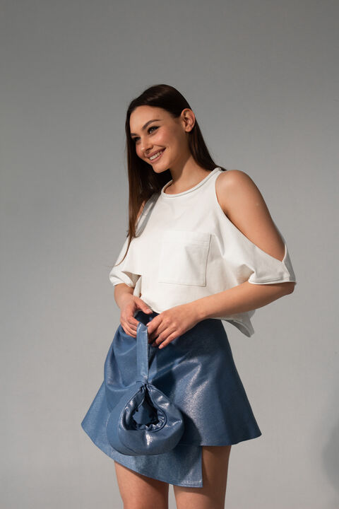Milk jersey top